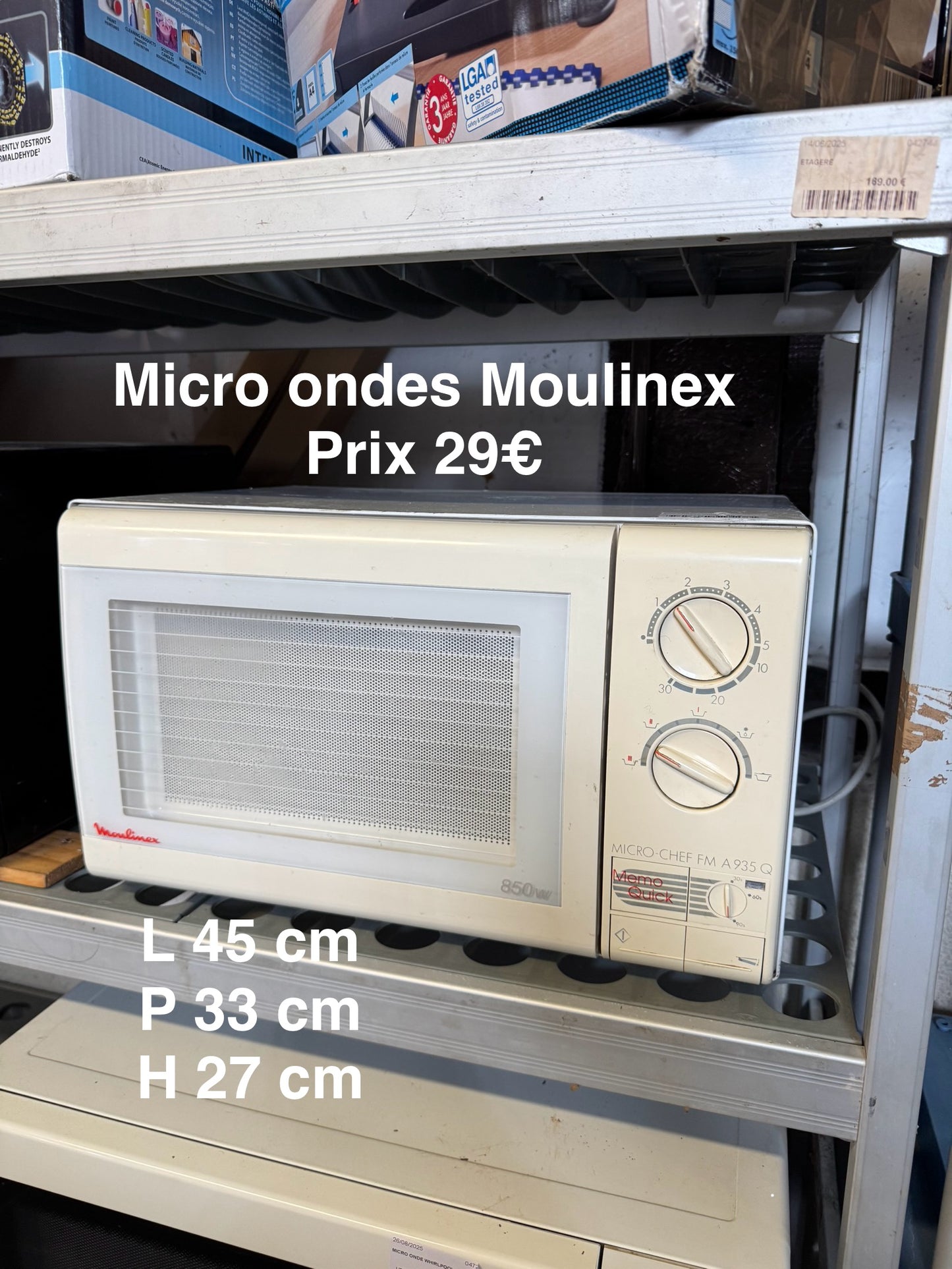 Micro ondes moulinex 040713