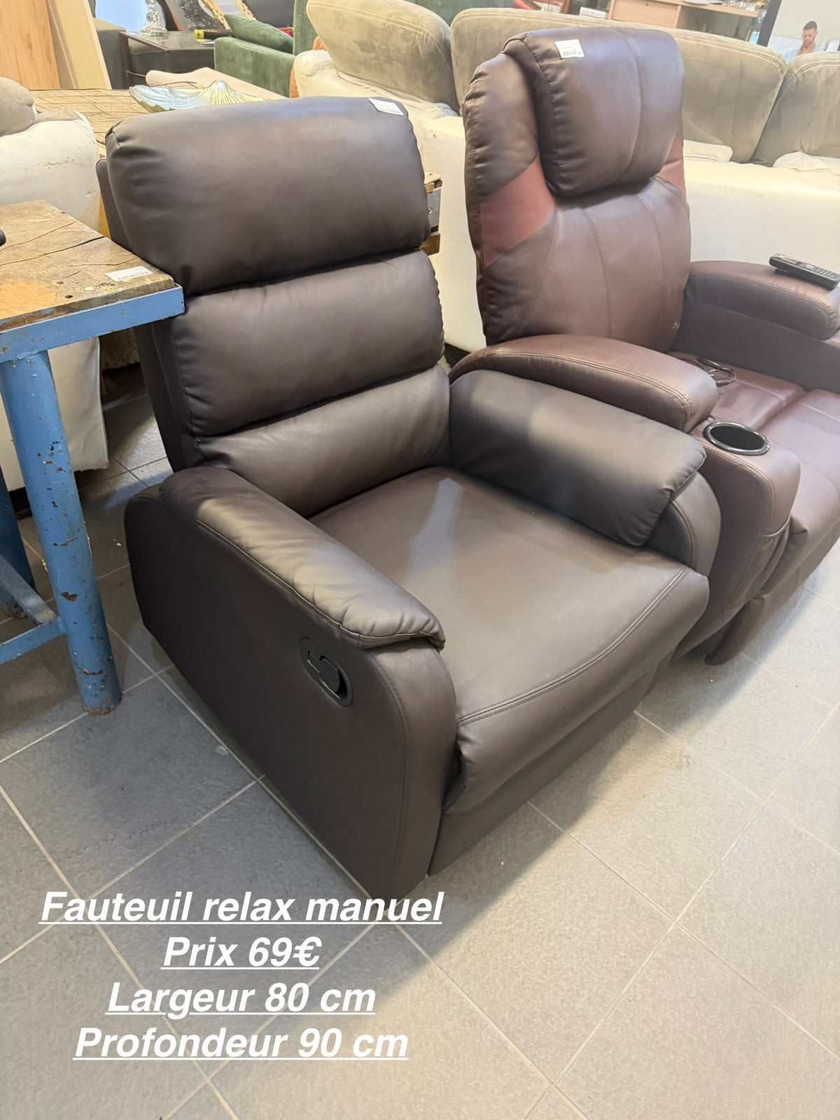 Fauteuil relax manuel 068041