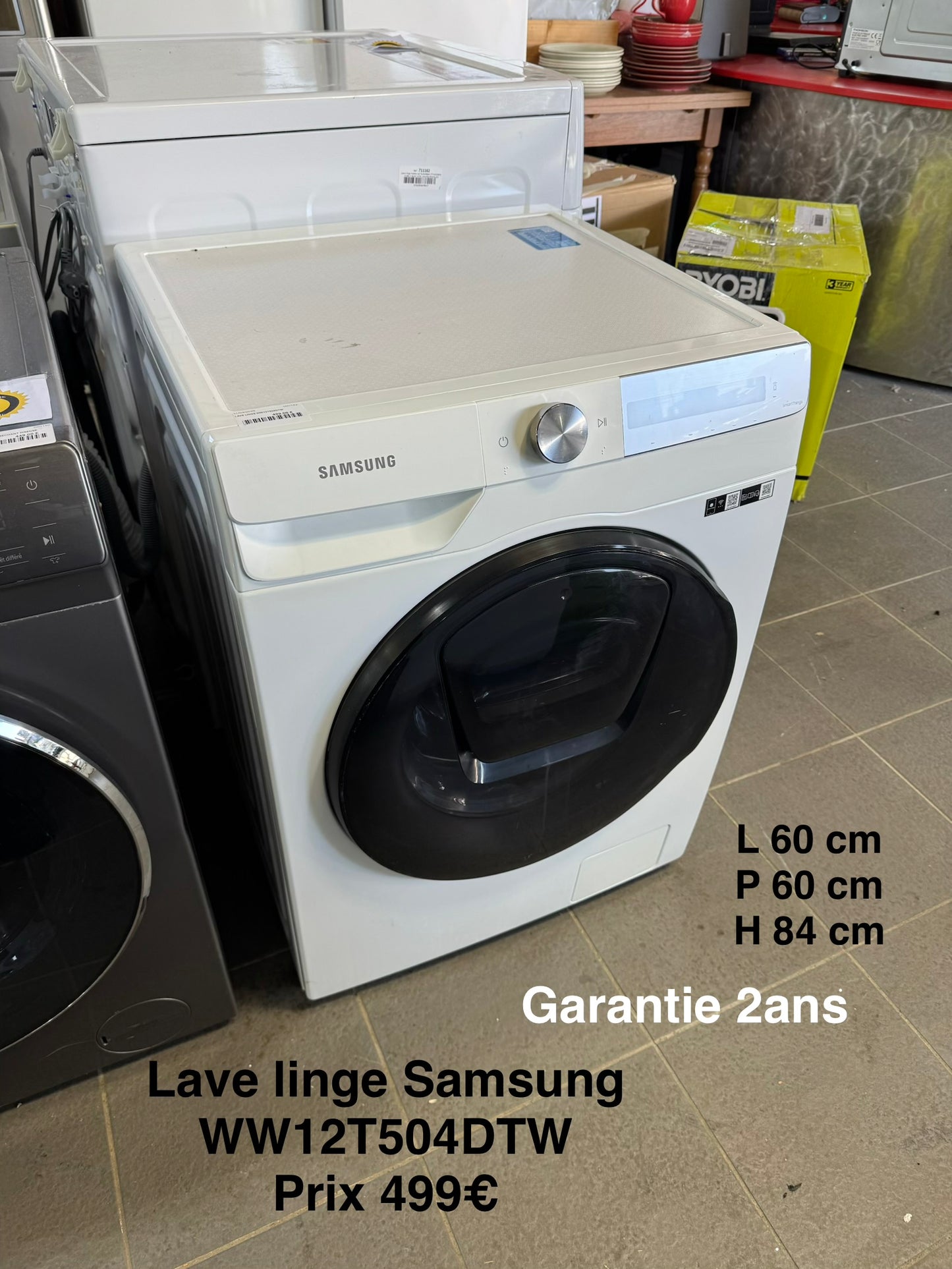 Lave linge Samsung WW12T504DTW 060182