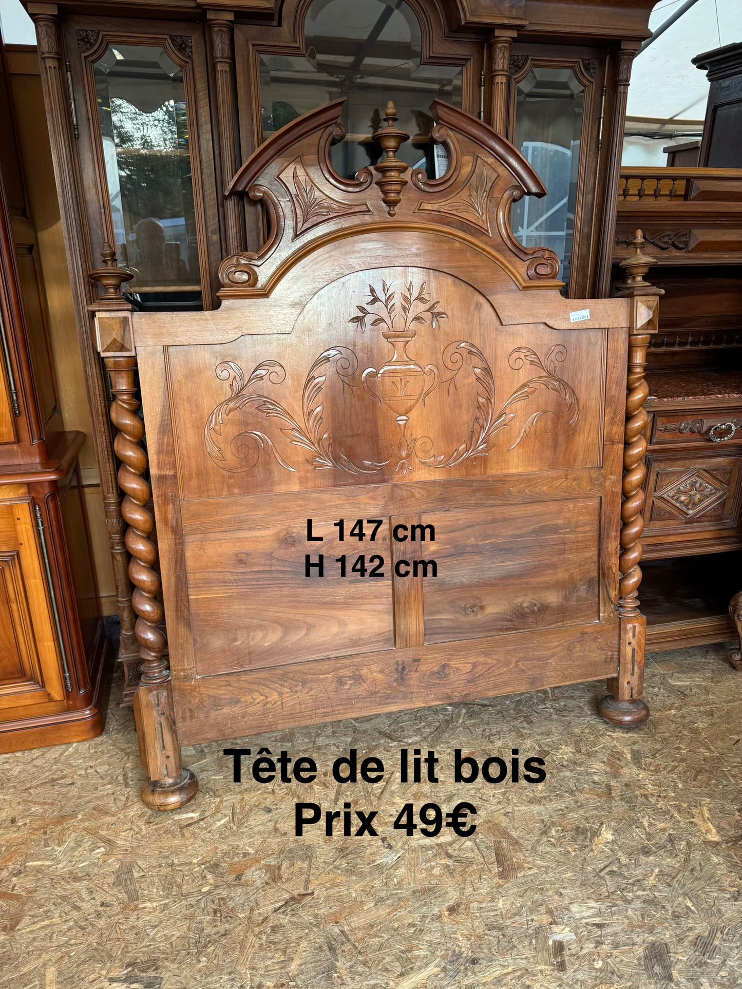 Tête de lit bois 051359