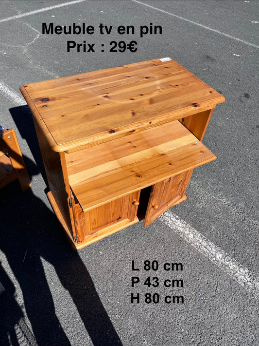 Meuble tv en pin 067654