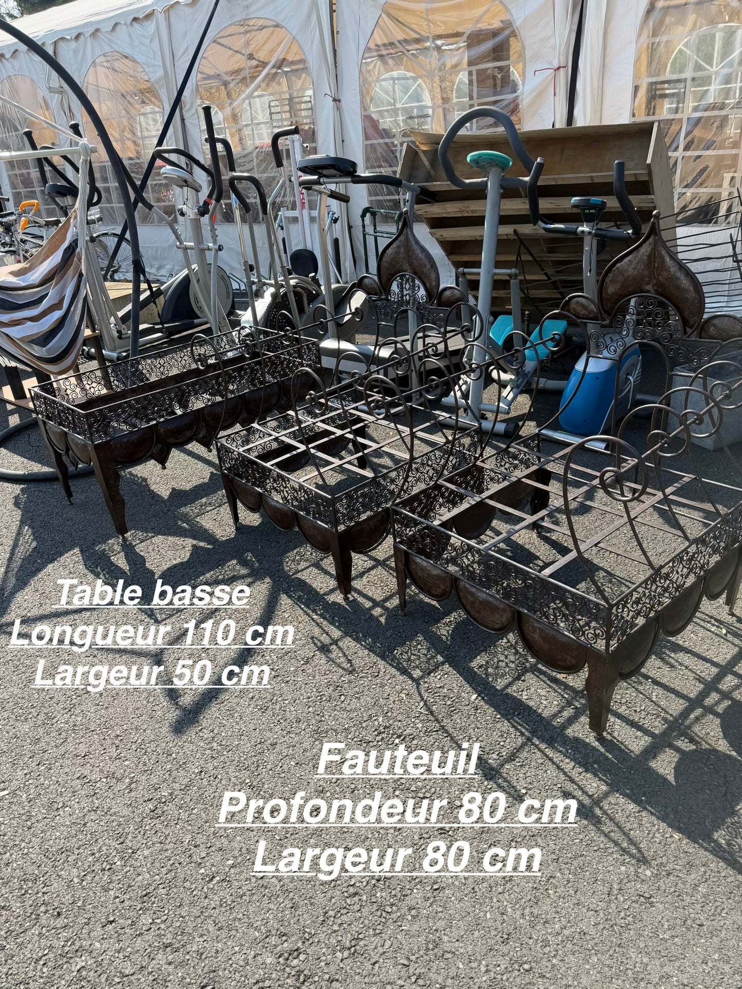 Salon de jardin style oriental l’ensemble 066800