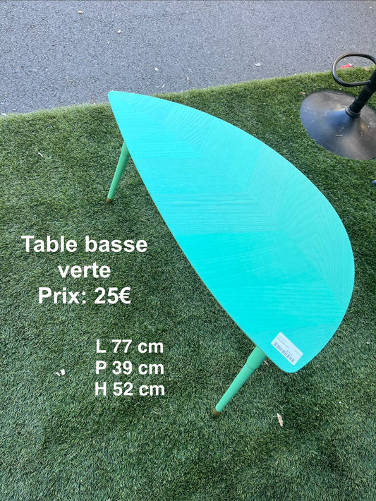 Table basse verte 067674
