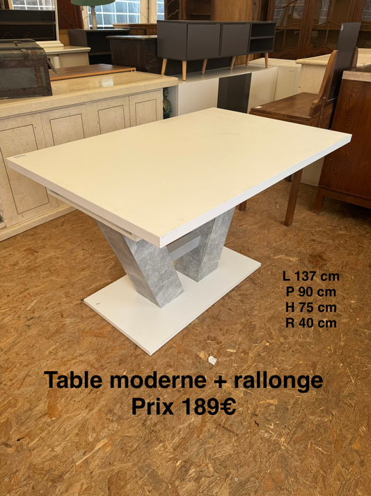 Table moderne + rallonge 048897