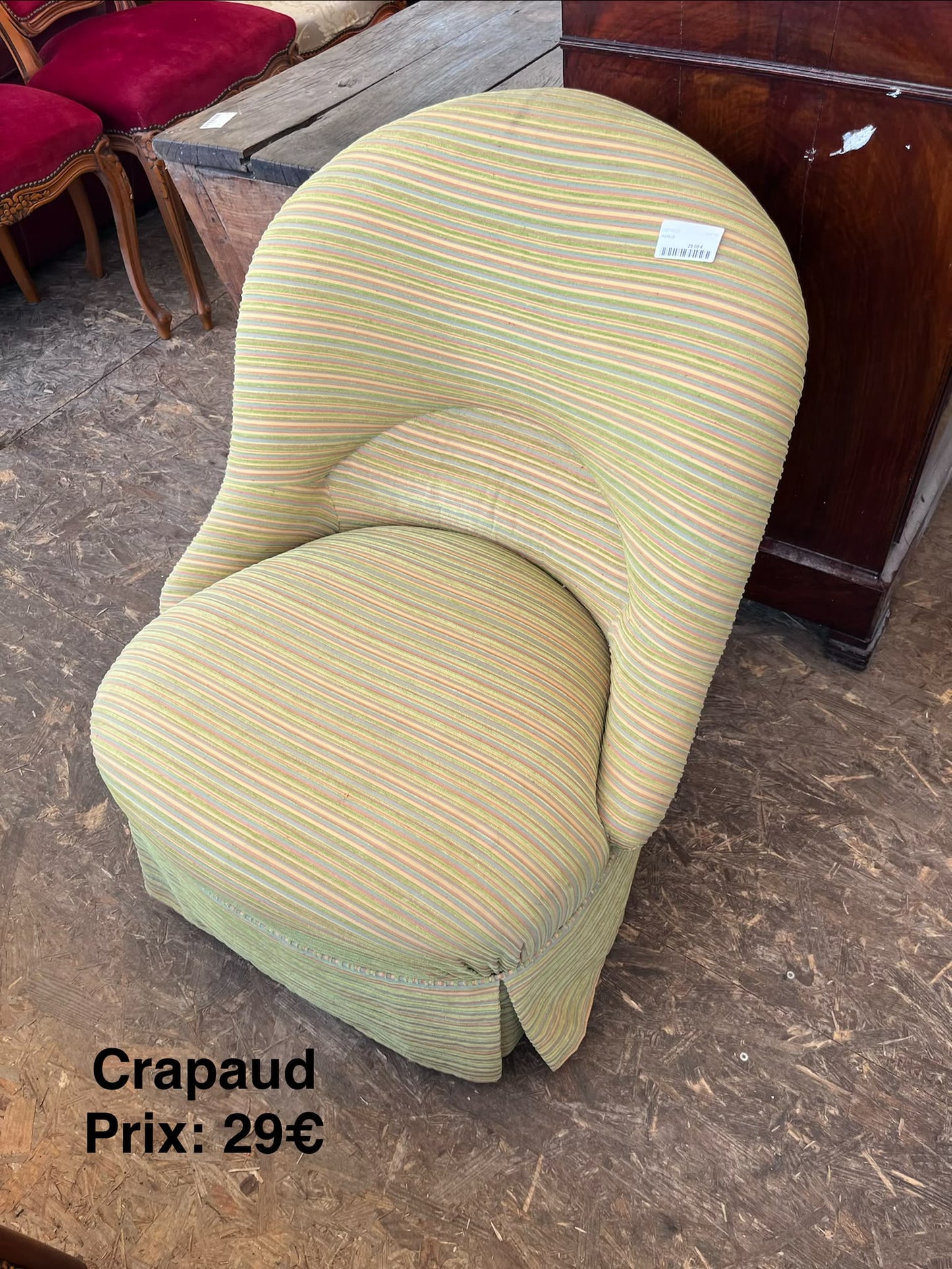 Fauteuil crapaud
