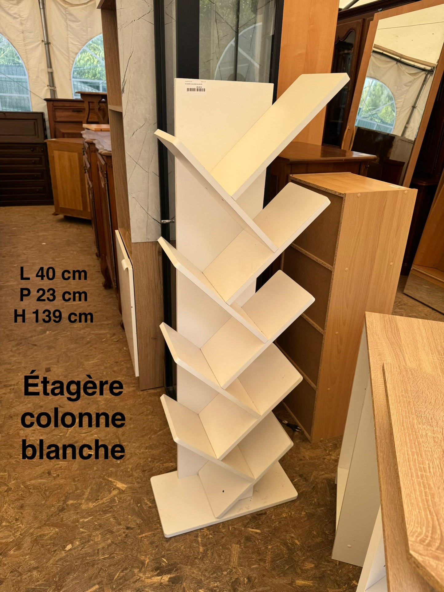 Étagère colonne blanche 063779