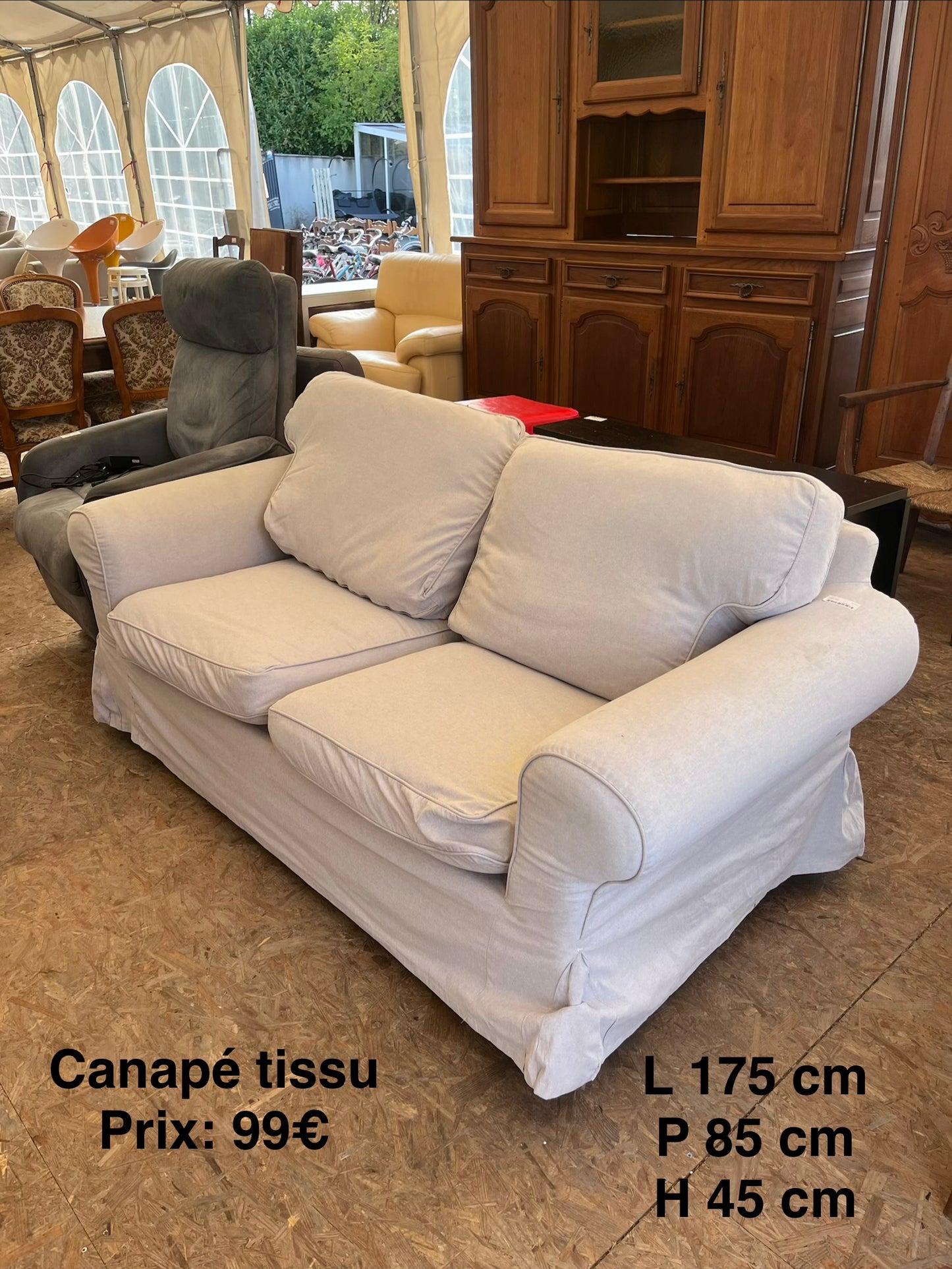 Canapé tissu 067513