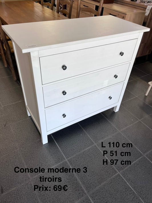 Commode moderne 3 tiroirs 067334