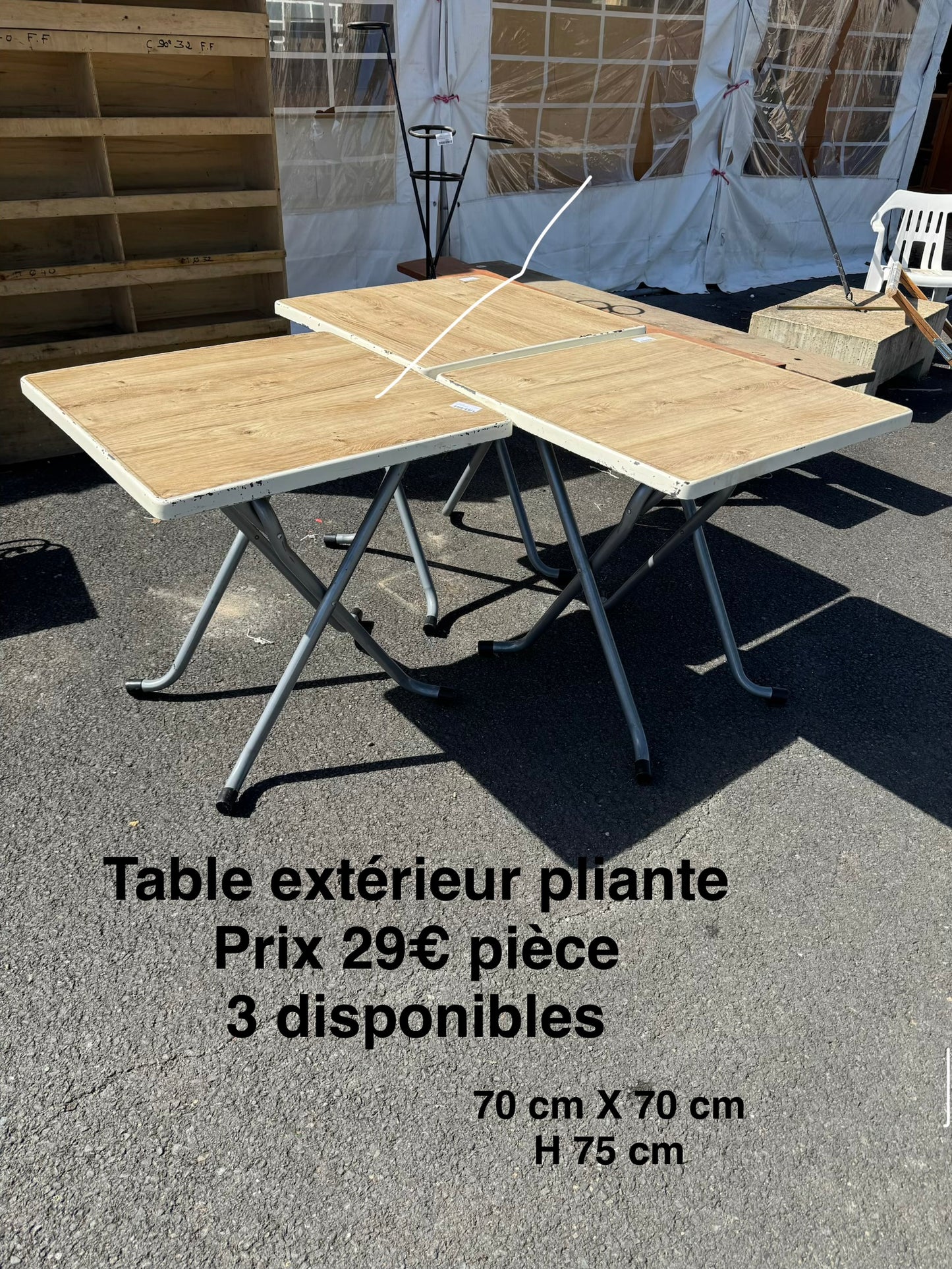 Table extérieur pliante 063075