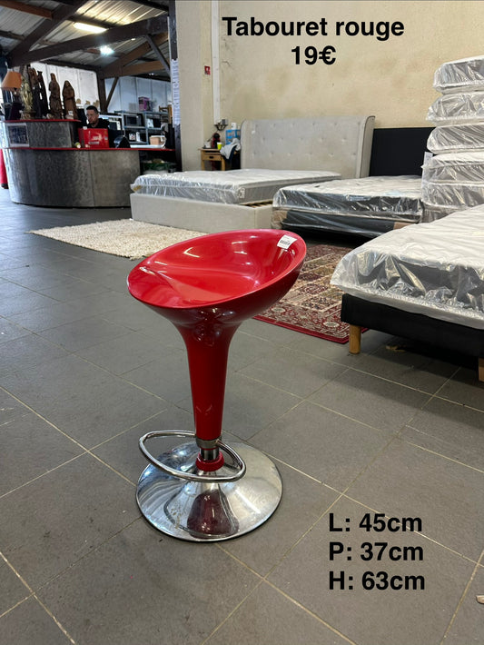 Tabouret rouge 061167