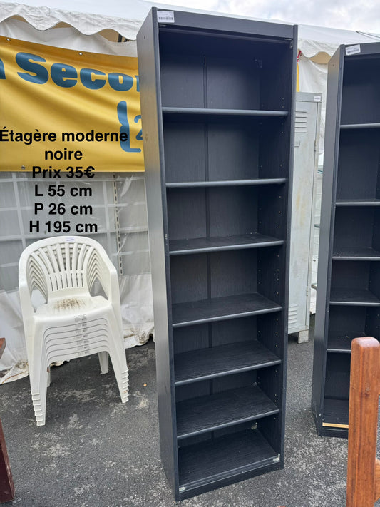 Étagère moderne noir 069082
