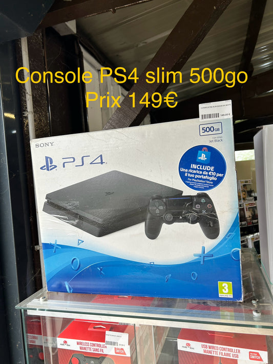 Console PS4 slim 500 go en boite