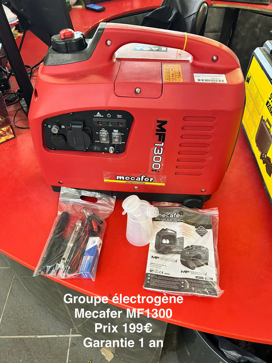 Groupe électrogène Mecafer MF1300 -garantie 1 an. 046997