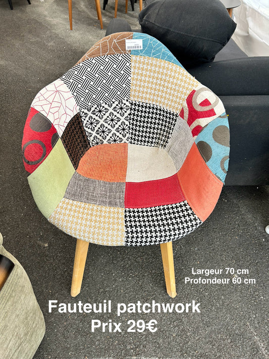 Fauteuil patchwork 047013