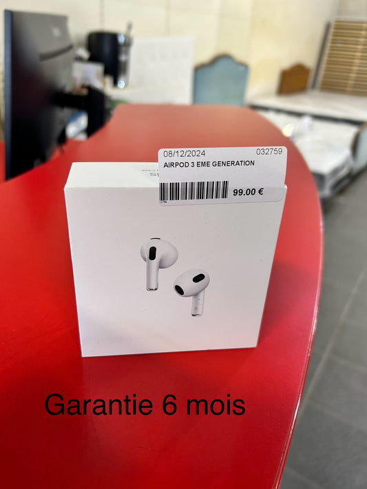 AirPod Apple 3 ème génération