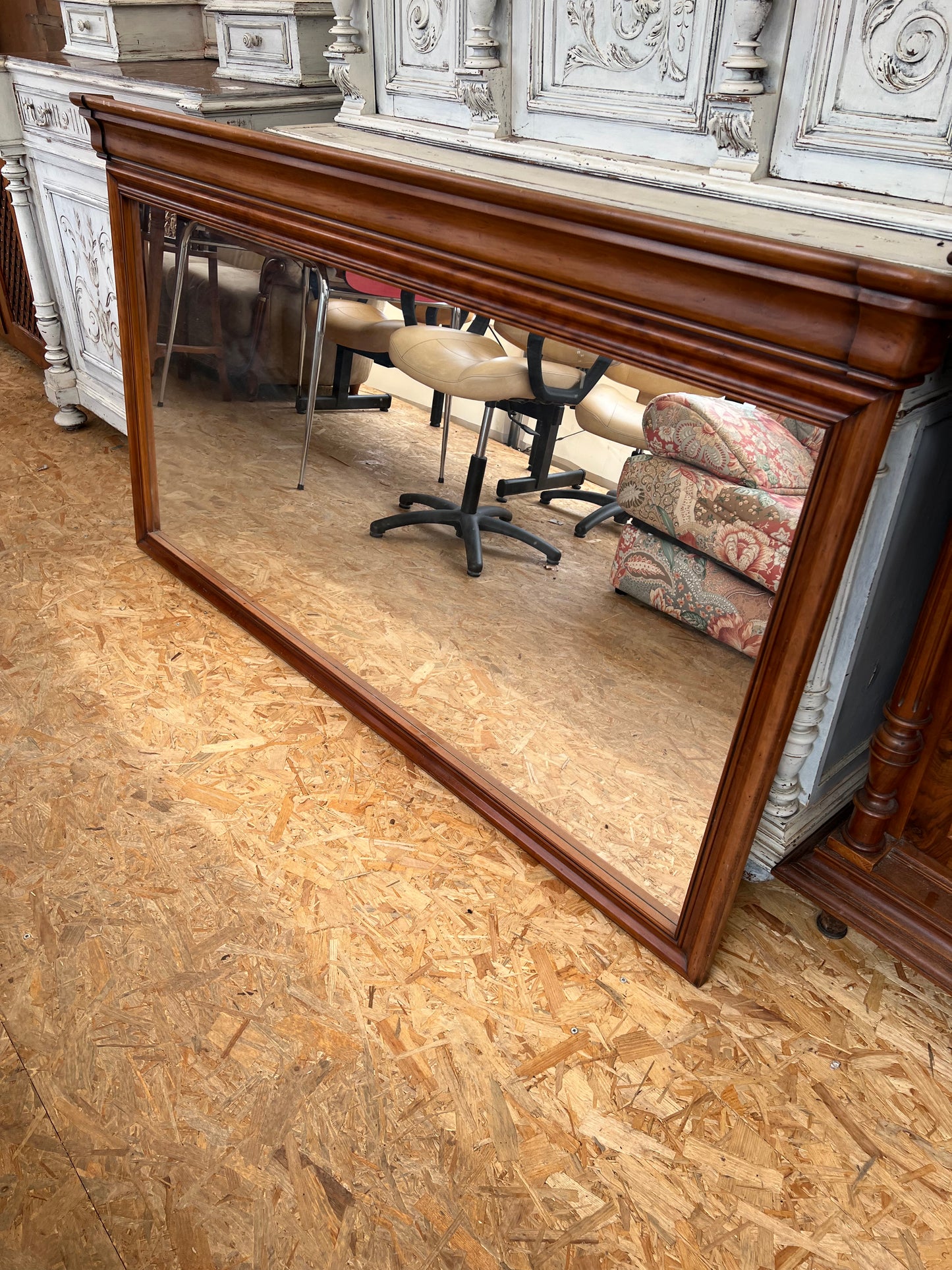 Miroir LP contour bois 021253