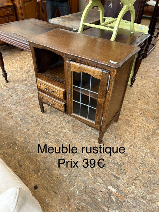 Meuble vitrine rustique 026917