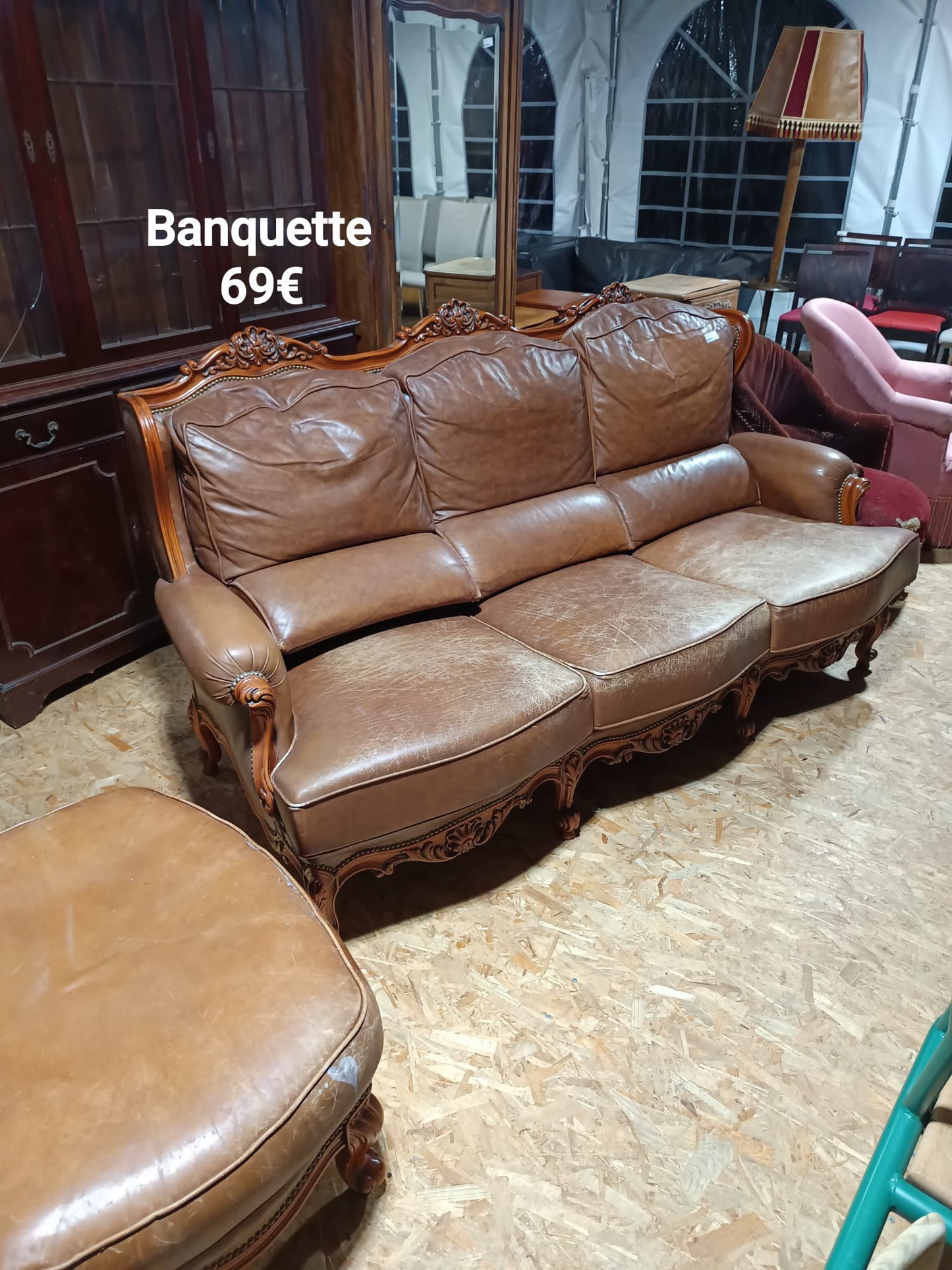 Banquette style Louis XV 032839