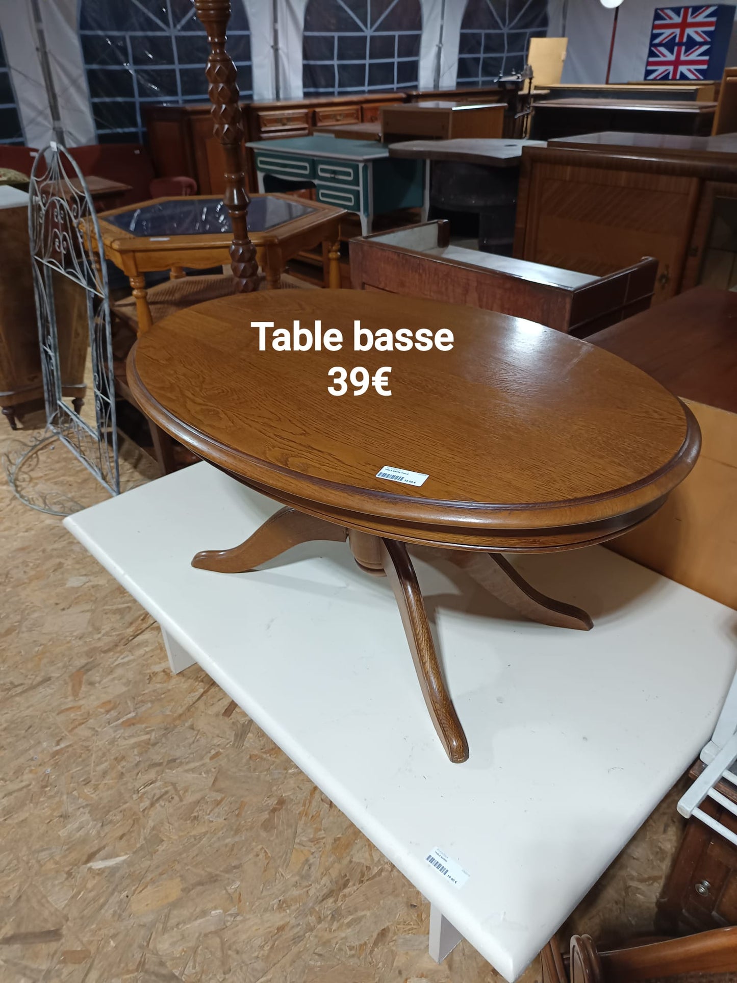 Table basse ovale 033081