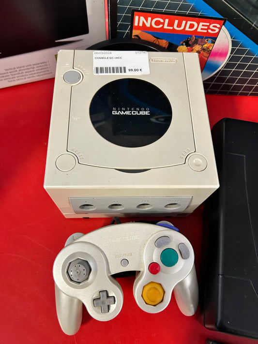 Console game cube blanche