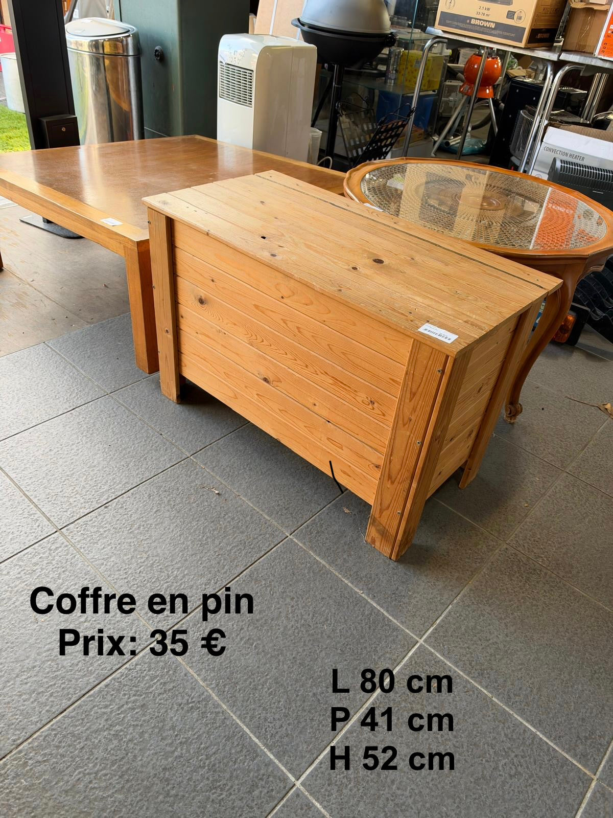Coffre en pin 069790