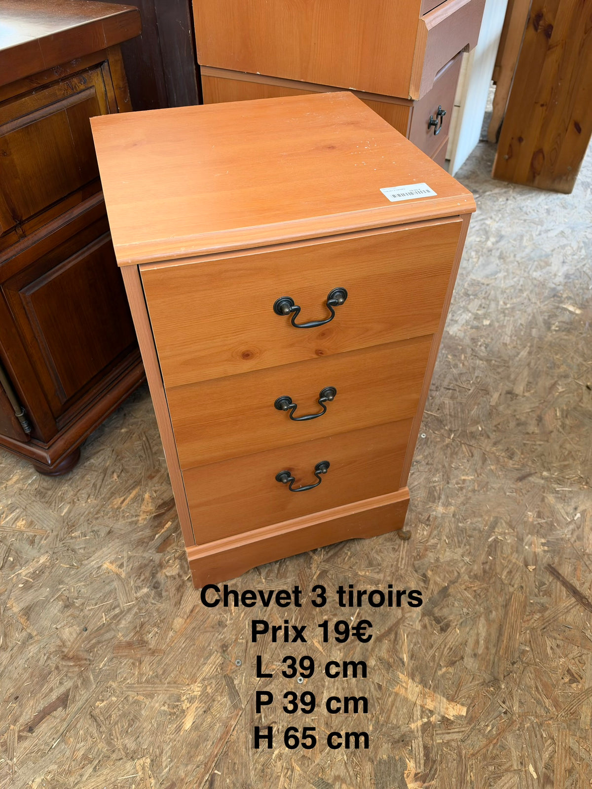 Chevet 3 tiroirs 069392