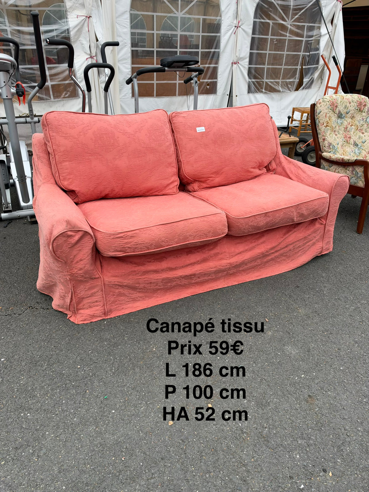 Canapé tissu 069363