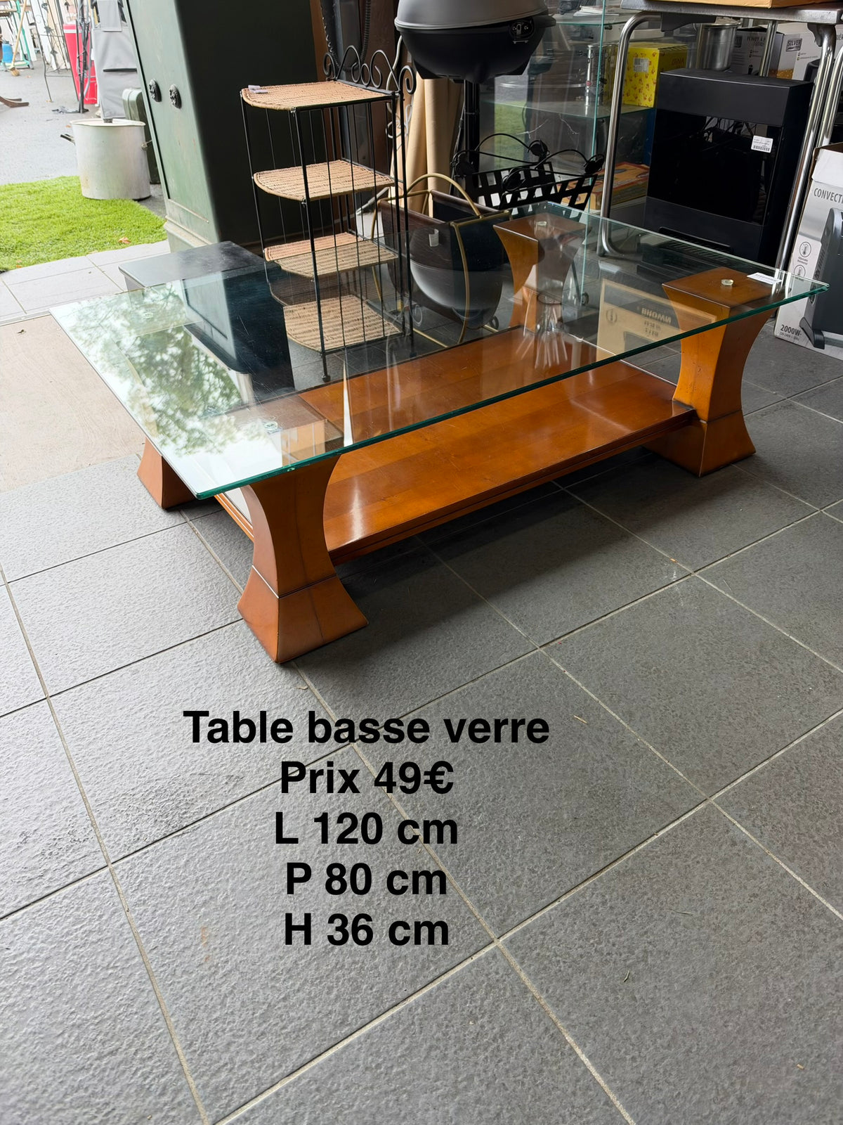 Table basse verre 069522