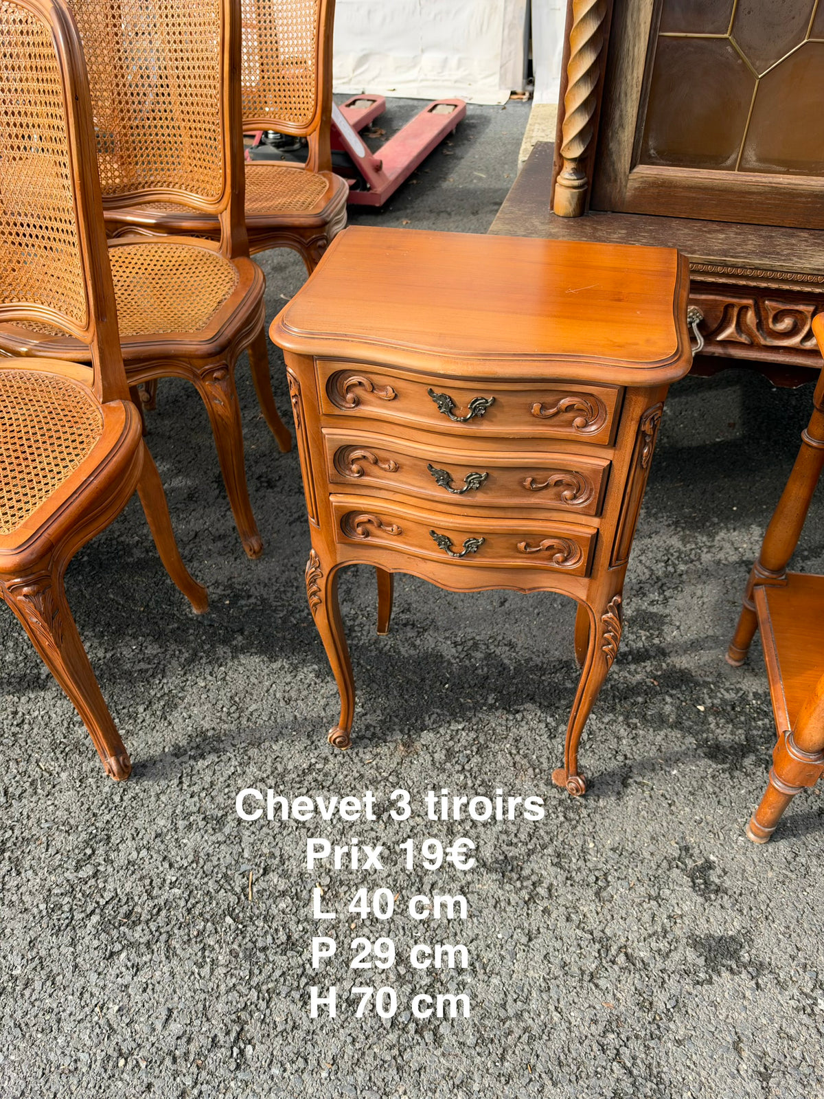 Chevet 3 tiroirs 069715