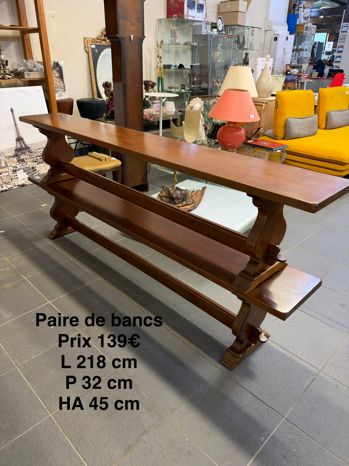 Paire de bancs 069536