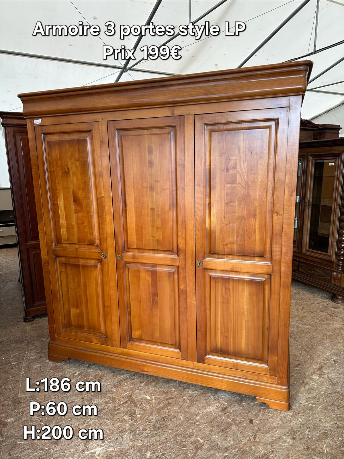 Armoire 3 portes style LP 054501
