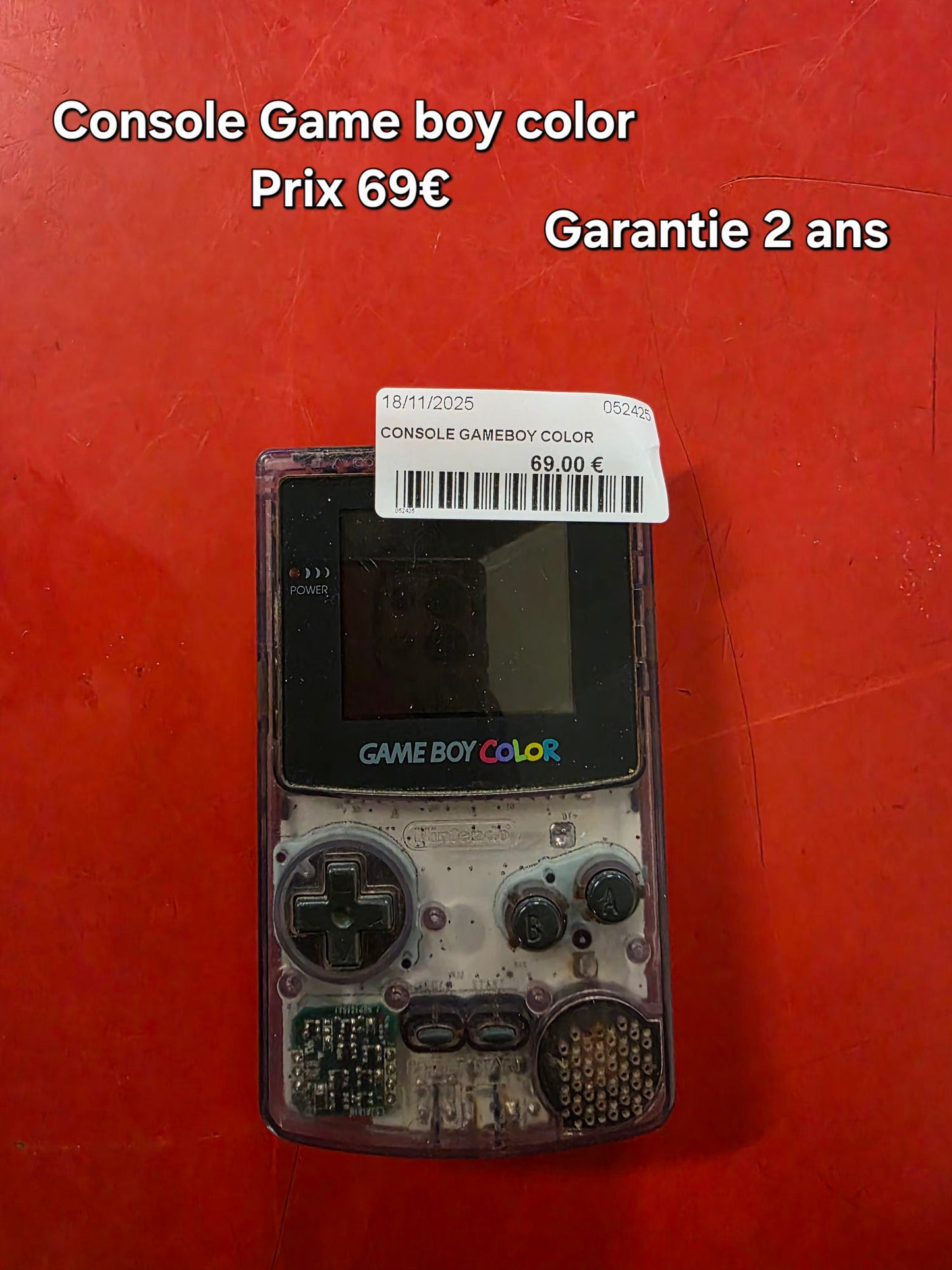Console Gameboy color 052425