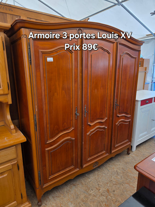 Armoire 3 portes Louis XV 043210
