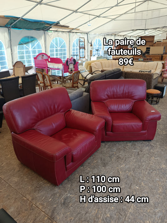 La paire de fauteuils 067041
