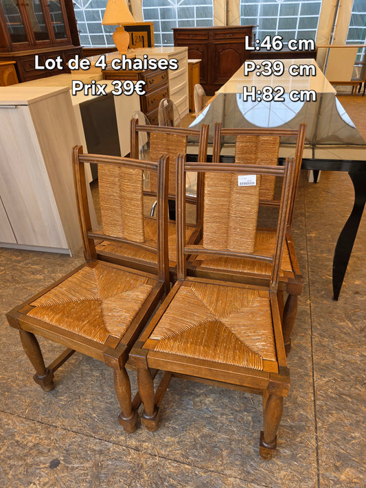 Lot de 4 chaises 046552