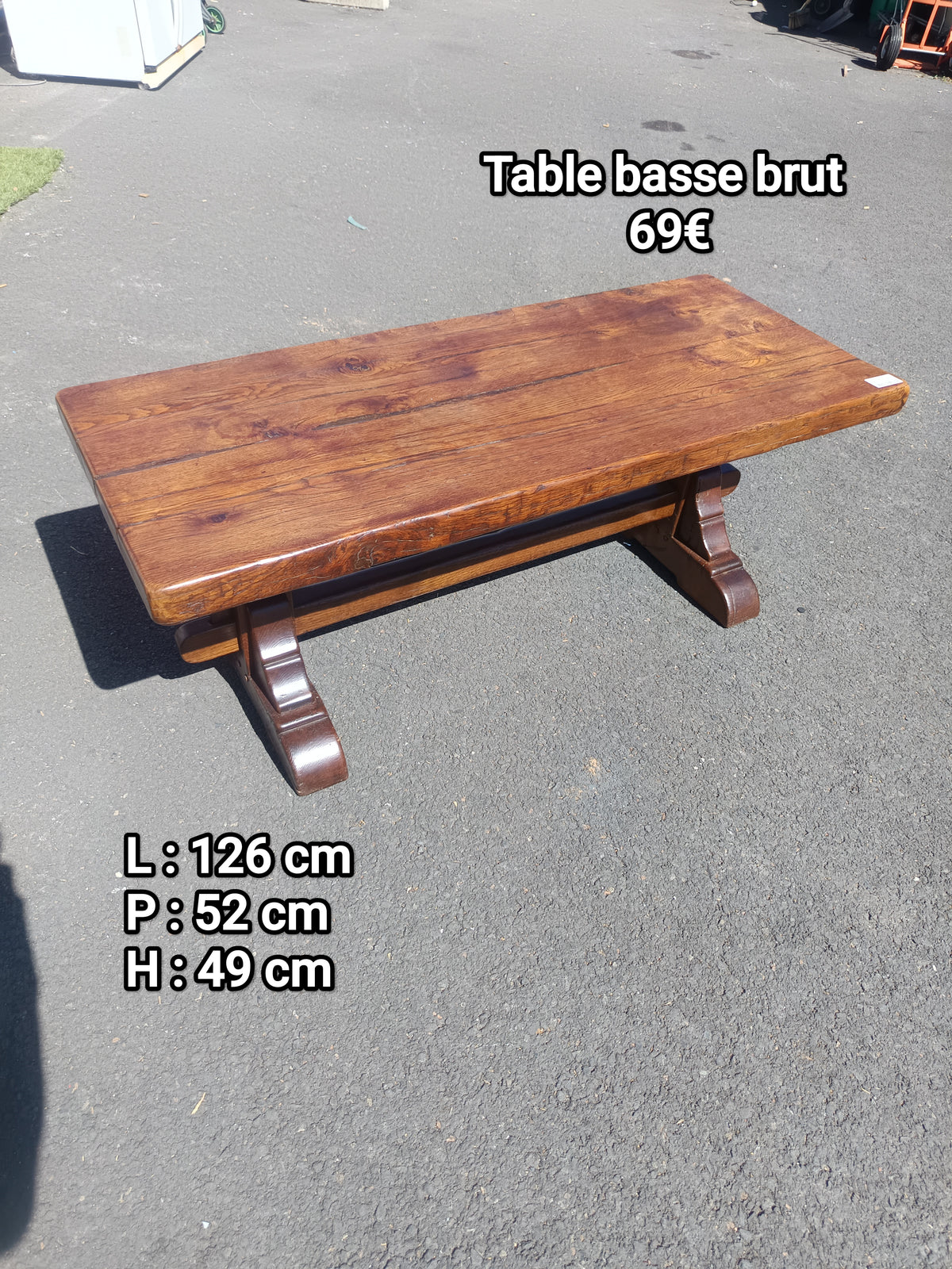 Table basse brut 068151