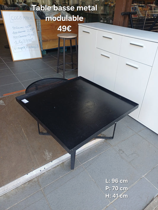 Table basse metal modulable 065477