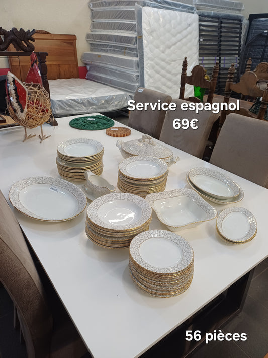Service espagnol 56 pièces 063659
