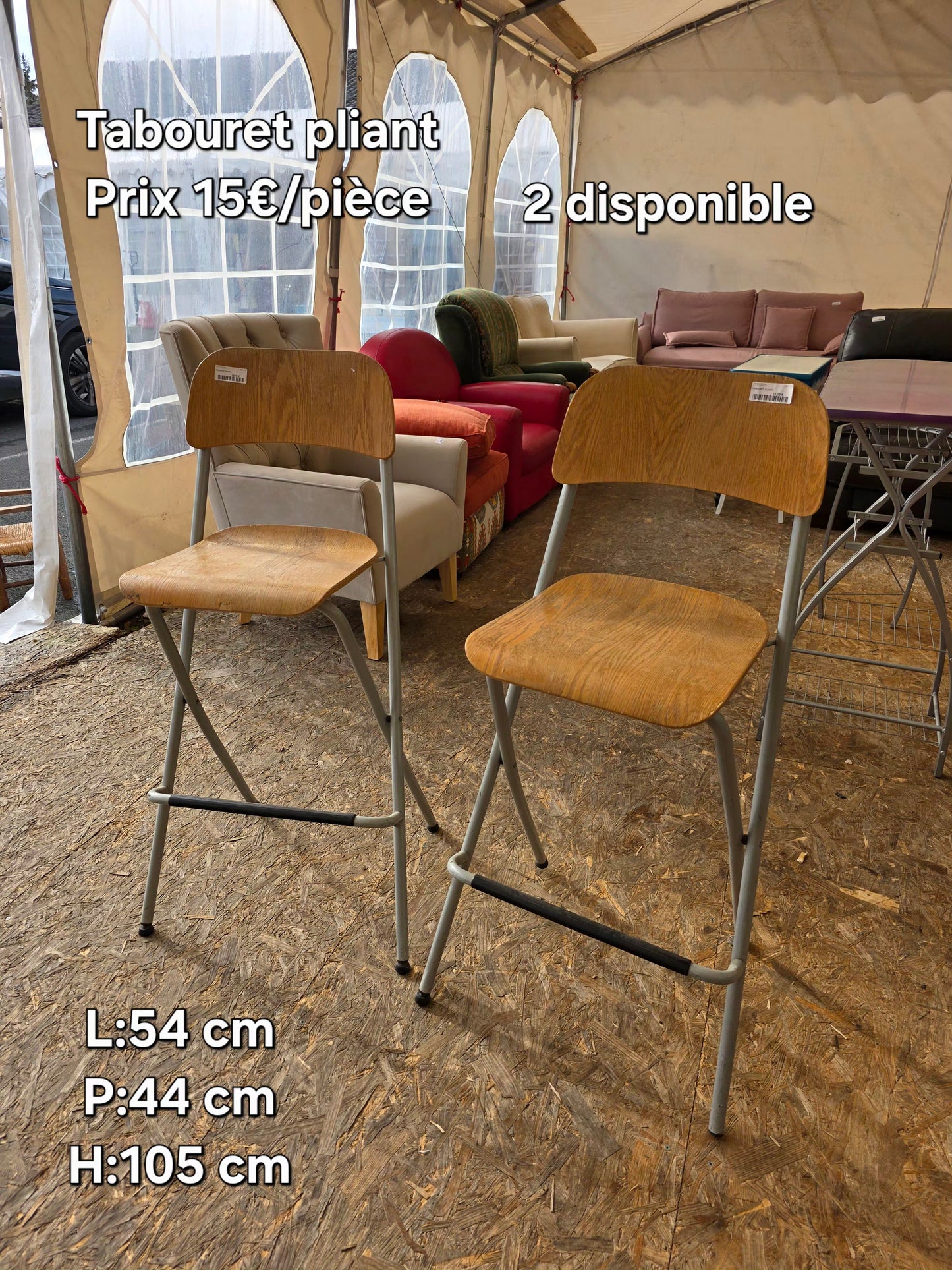 Tabouret pliant 051796
