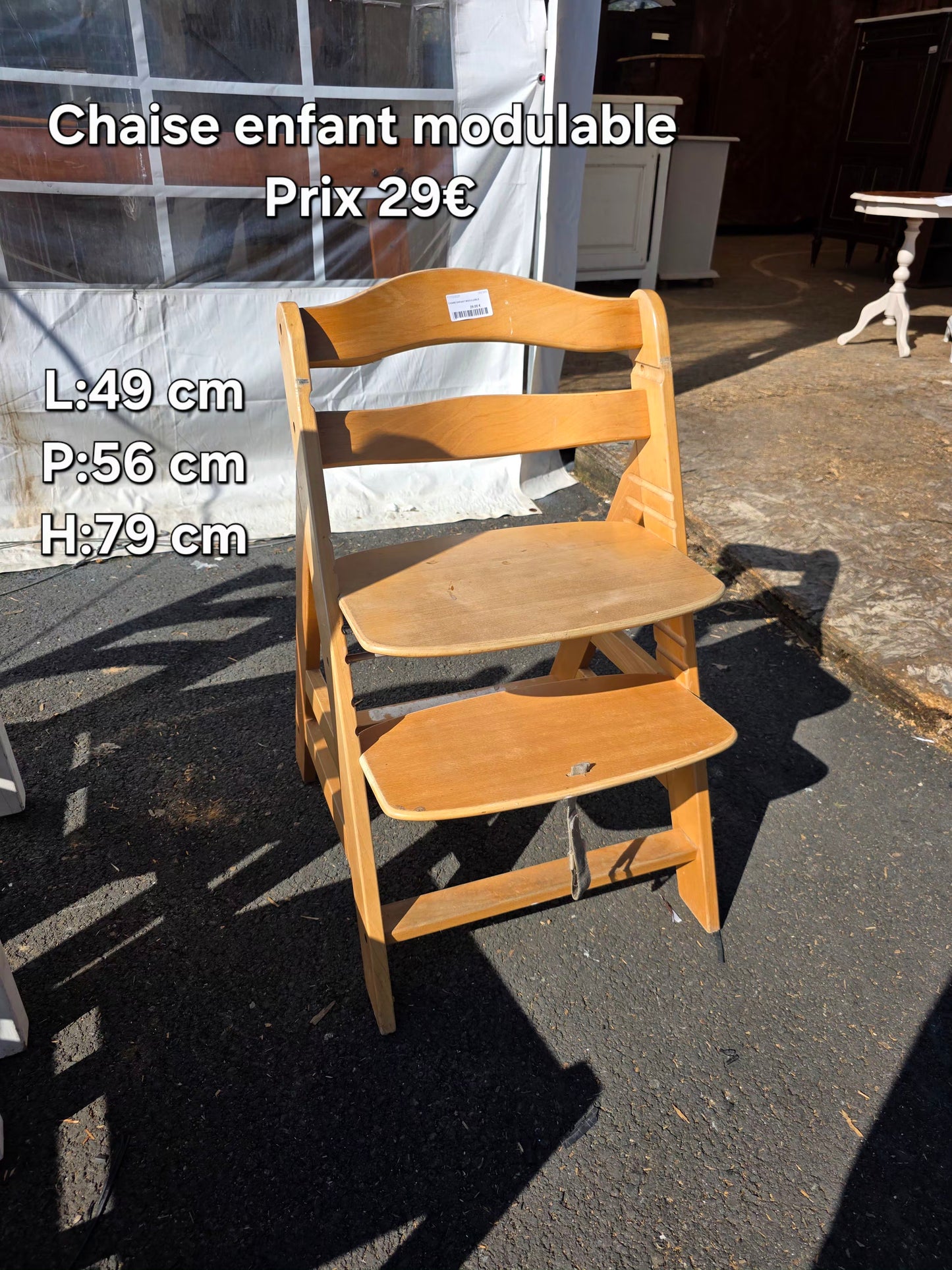 Chaise enfant modulable 050366