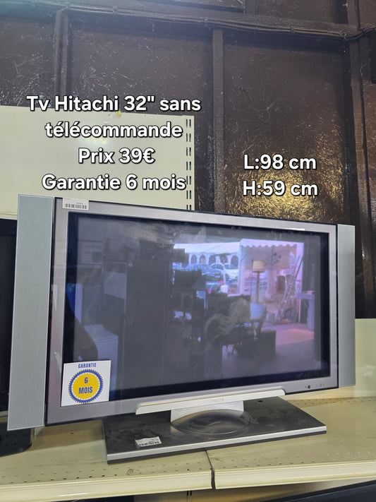 Tv Hitachi 32"sans télécommande 043967
