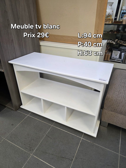 Meuble tv blanc 036709