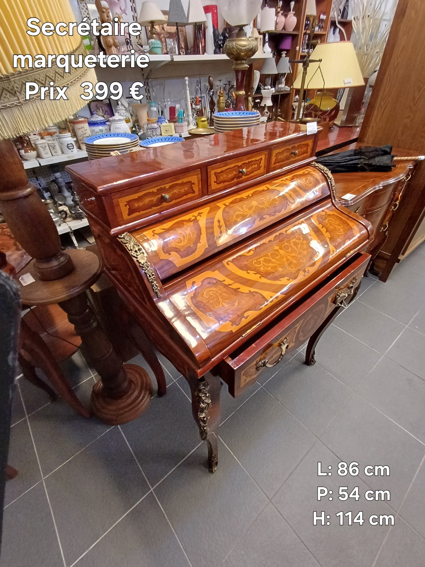 Secrétaire marqueterie 048923