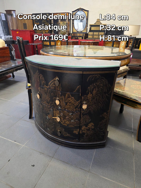 Console demi lune Asiatique 049744