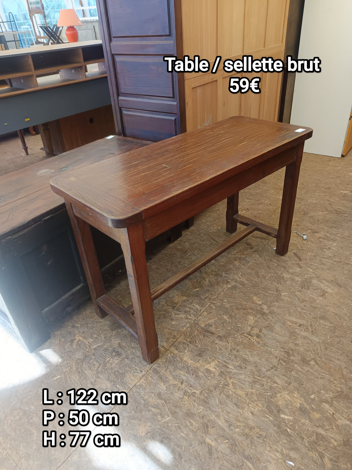 Table / sellette brut 068167