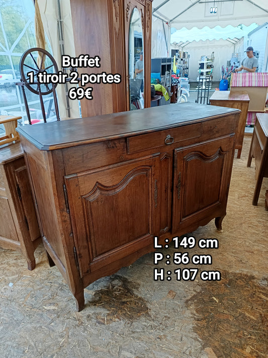 Buffet 1 tiroir 2 portes