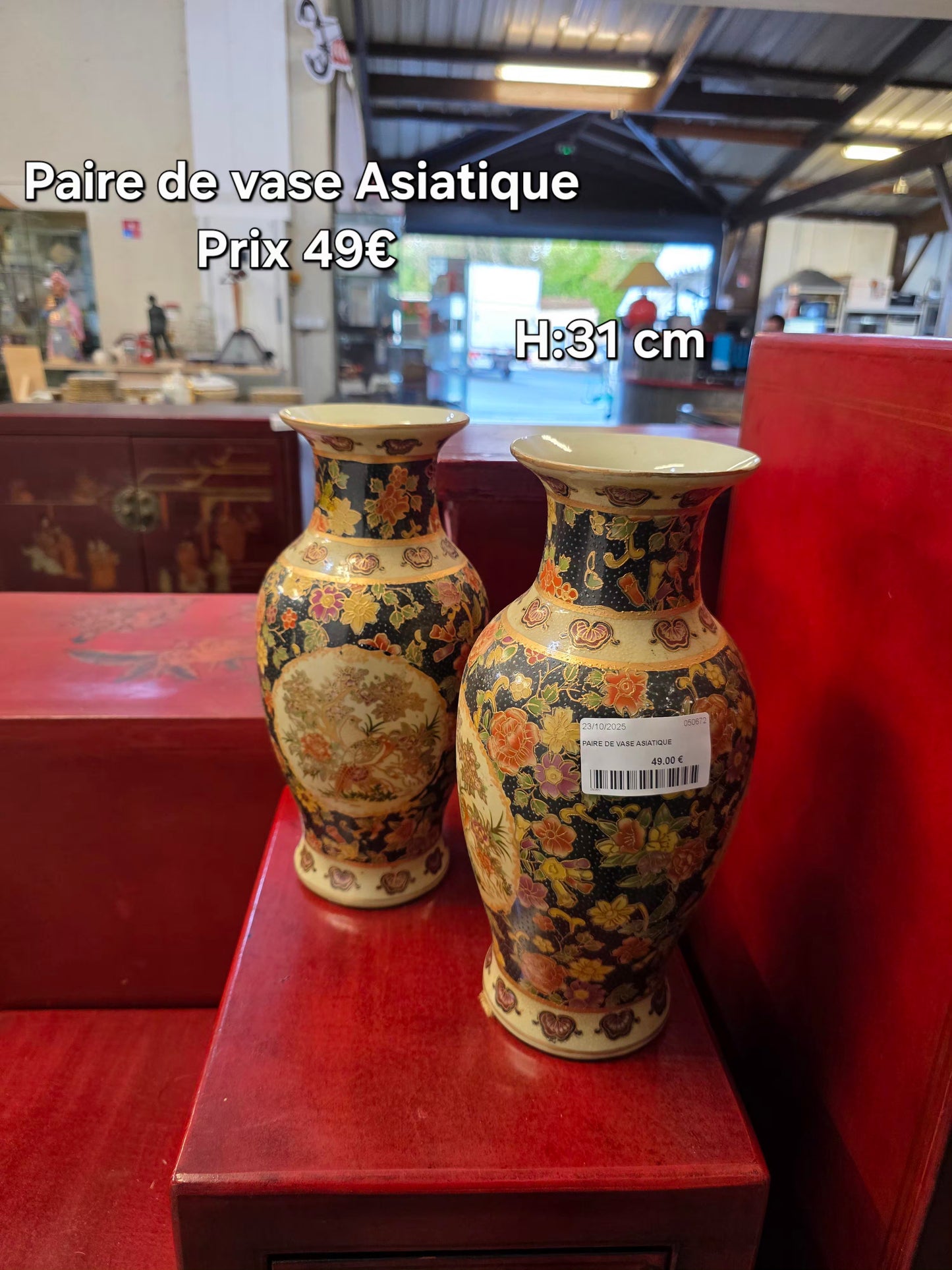 Paire de vase Asiatique 050672