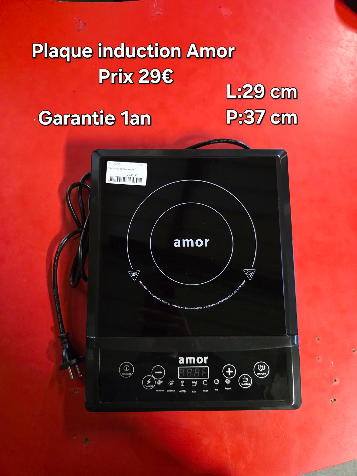 Plaque induction Amor 050516