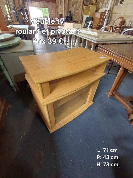 Meuble tv roulant pivotant 048871