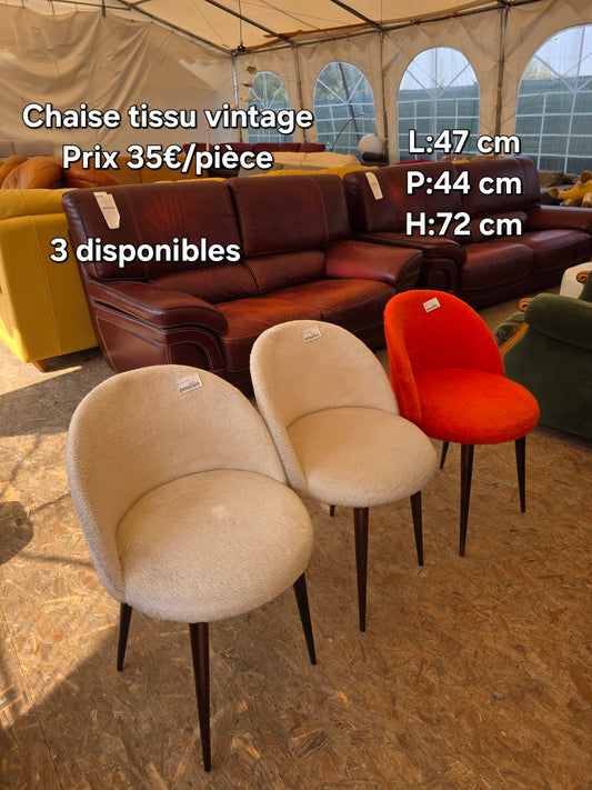 Chaise tissu vintage 046548